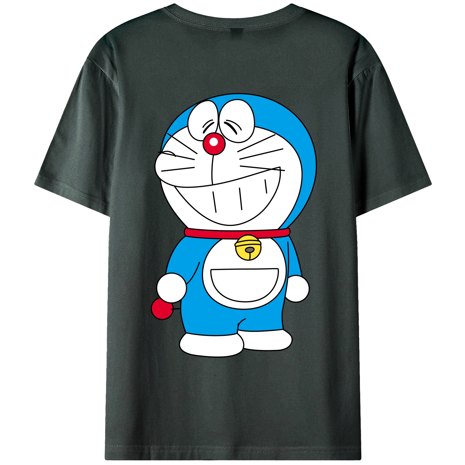 （画像用） ドラえもん Doraemon 綿100％ メンズ半袖Tシャツ（バックプリント） 通気性